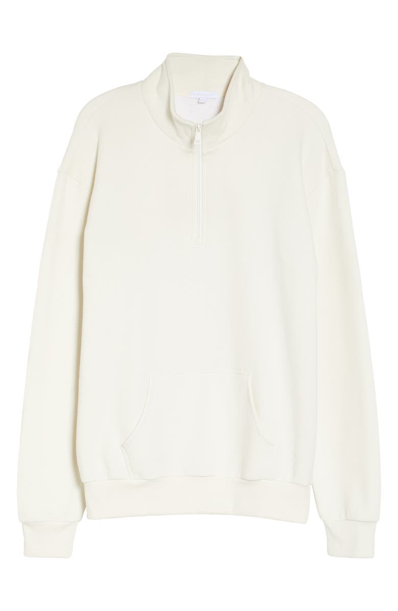 Beyond Yoga Recharge Half Zip Pullover, Alternate, color, Vintage White