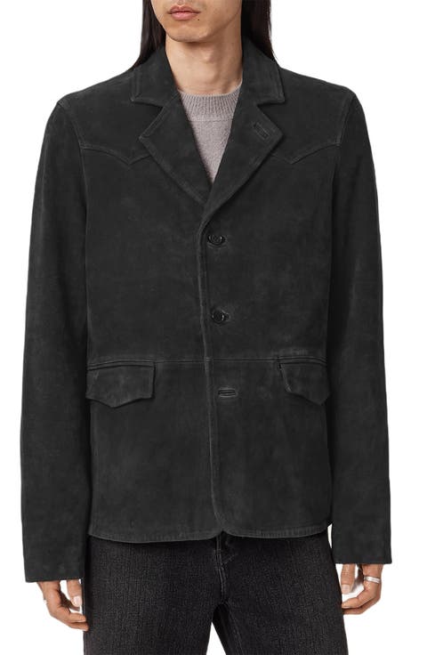 Hornett Single Breasted Suede Blazer