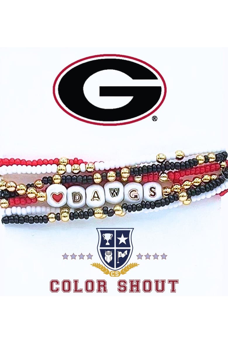 Georgia Lucky 7 Bracelet Set, Main, color, Yellow Gold