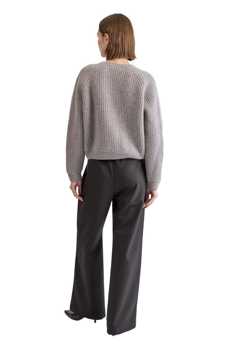 Almina Concept Knit Zip Up Cardigan, Alternate, color, Oatmeal