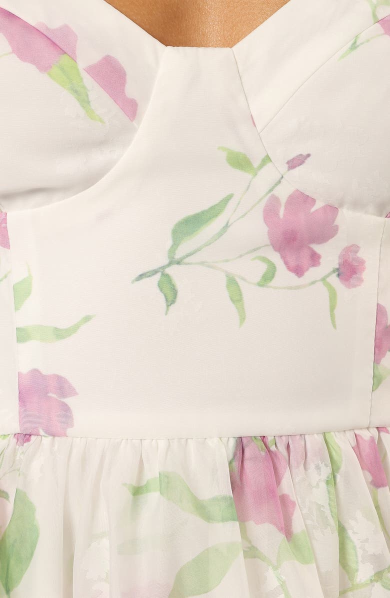 Petal & Pup Floral Print Ruffle Maxi Dress, Alternate, color, 