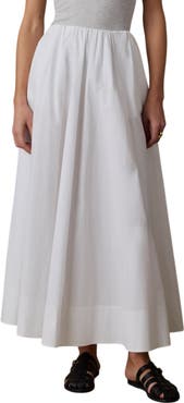 Faherty Coastal Poplin Maxi Skirt