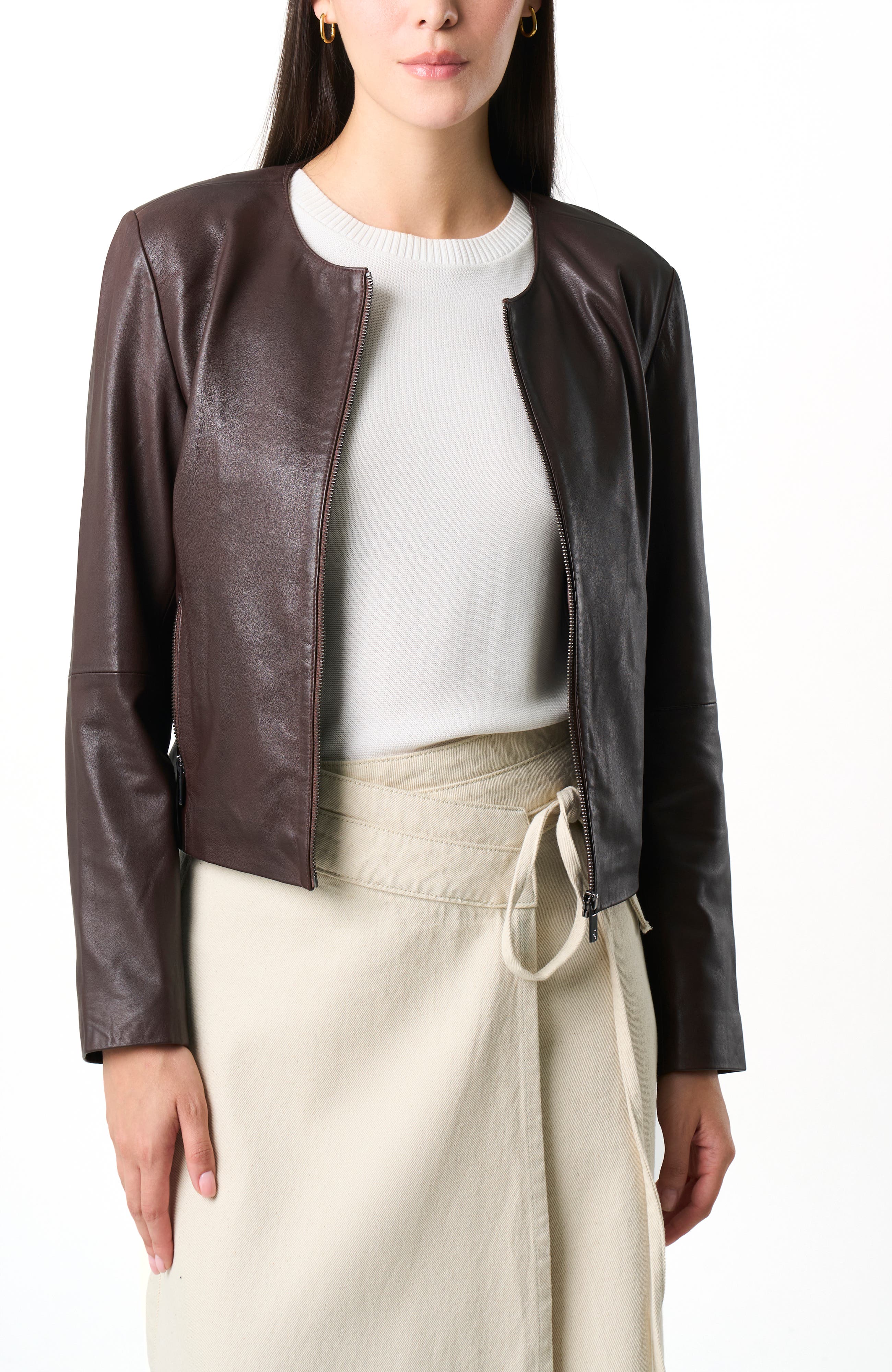 Rider leather jacket for women - image 3