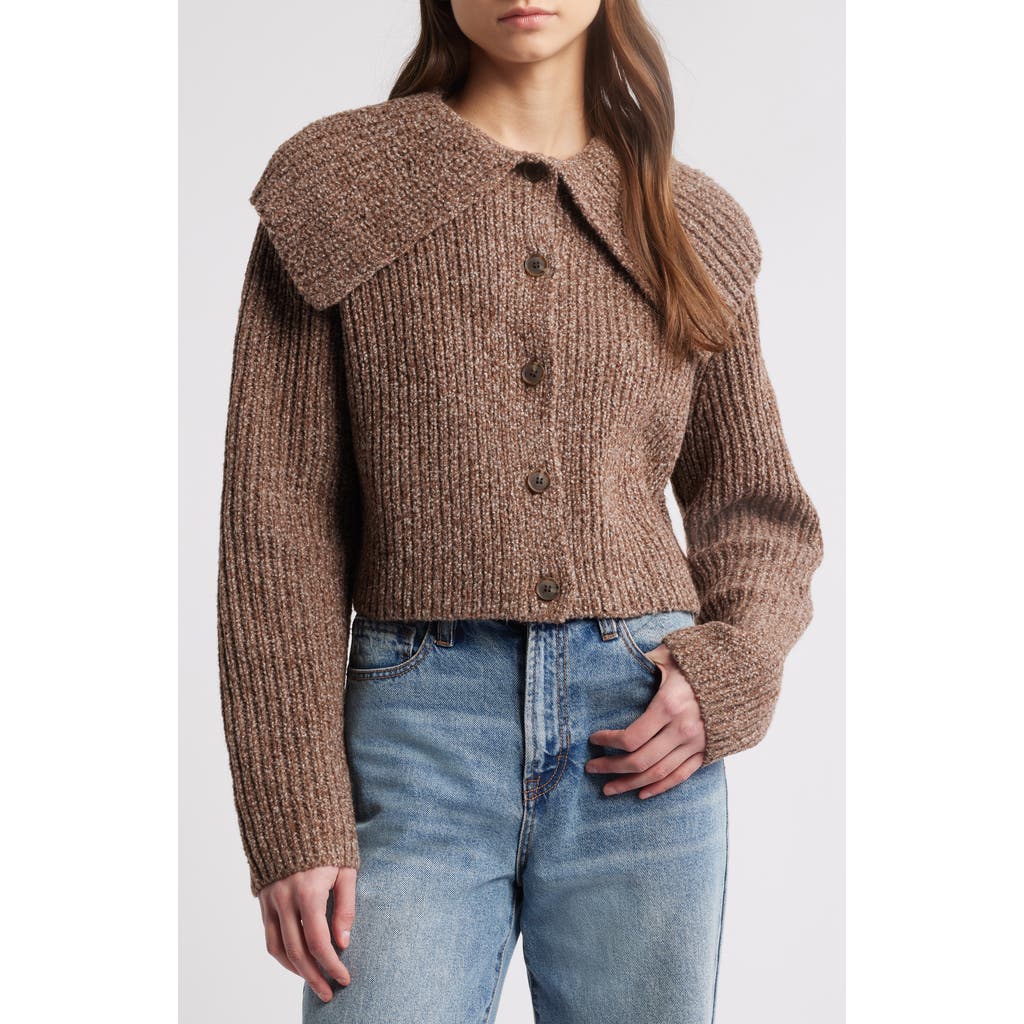 Shop Treasure & Bond Marled Oversize Collar Cardigan