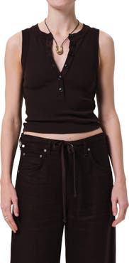 Citizens of Humanity Caralyn Rib Henley Tank