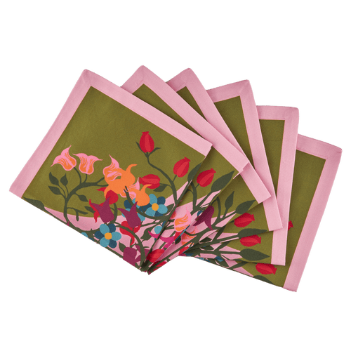 Sophie Williamson Design Napkins In Multi