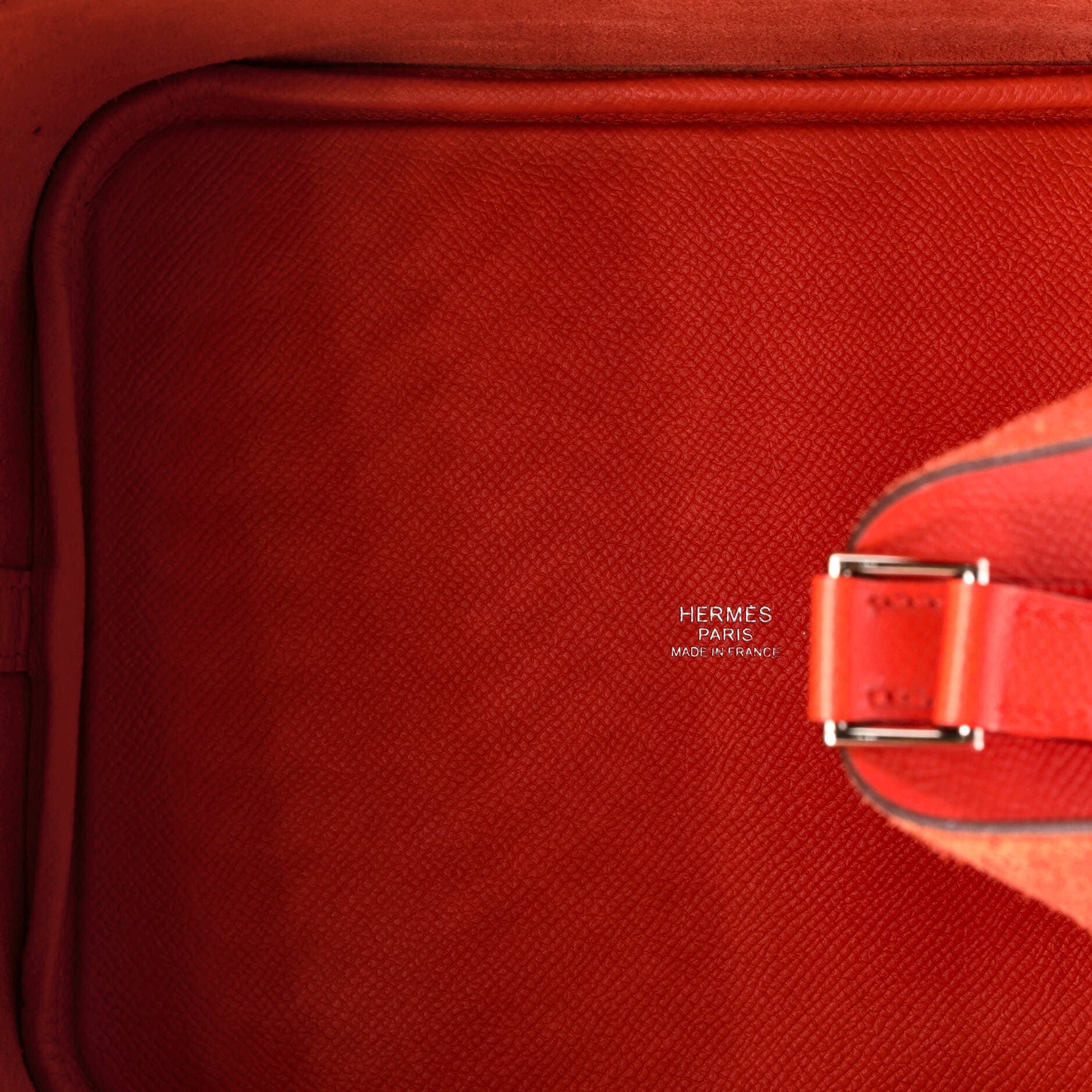 Picotin Lock Bag Tressage Epsom MM, Alternate, color, Orange