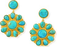 YS GEMS Mohave Turquoise Drop Earrings