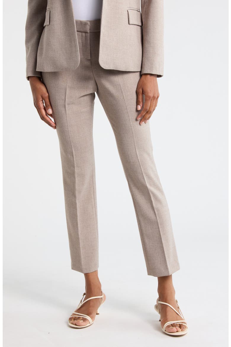Chelsea Ankle Straight Leg Pants, Main, color, BEIGE/ GREY