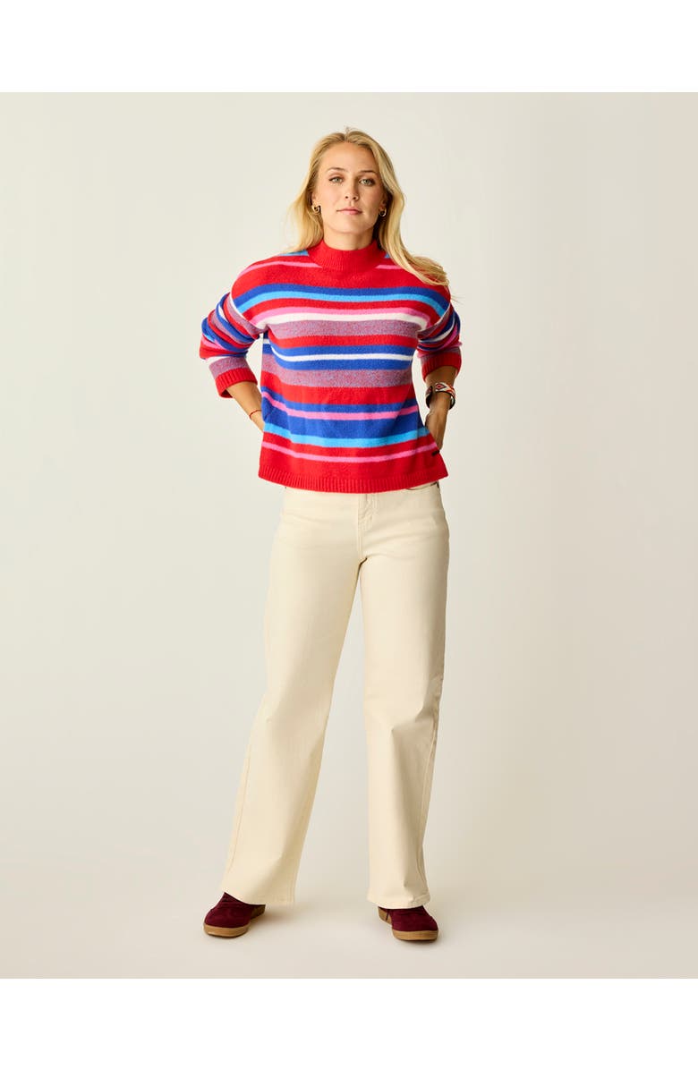 Carve Designs Olivia Plush Sweater, Alternate, color, Multistripe