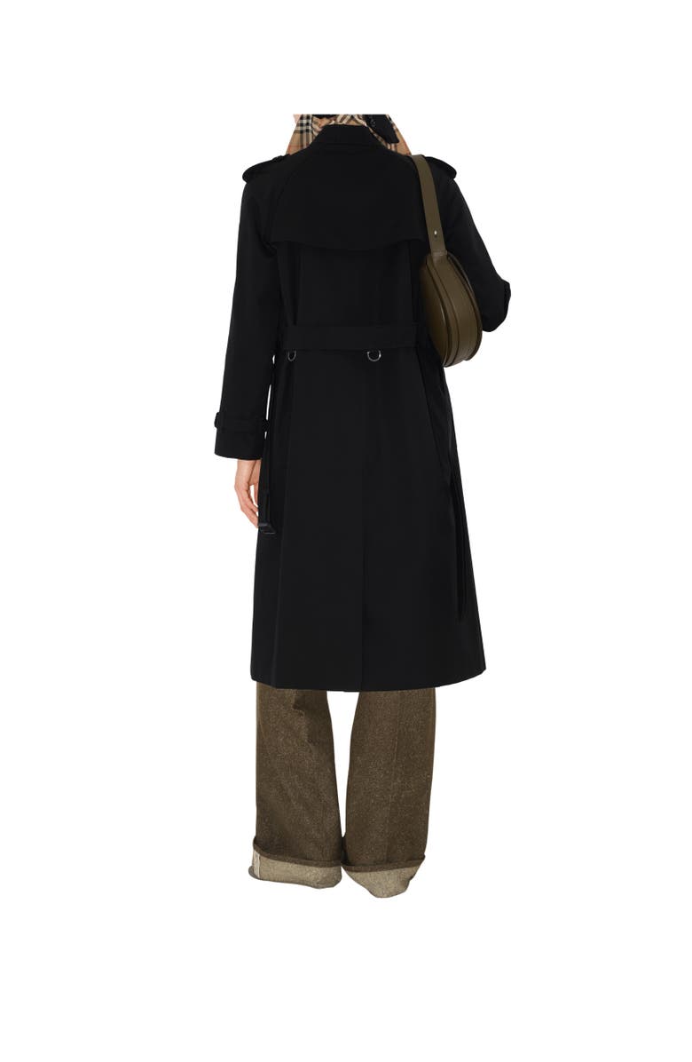 Burberry Long Waterloo Heritage Trench Coat, Alternate, color, Black