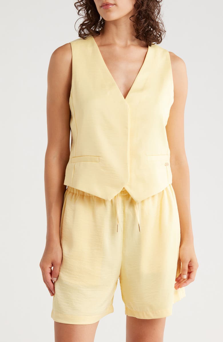 Scotch & Soda Satin Vest, Main, color, Golden Haze