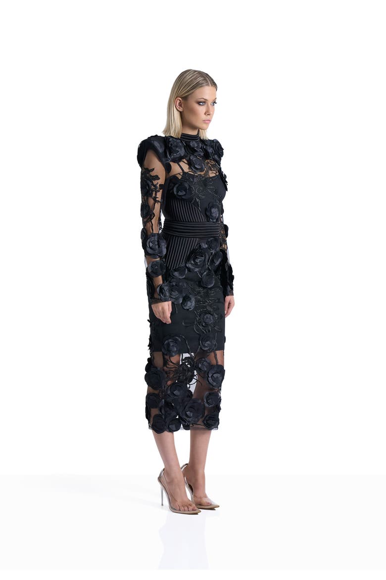 The Vendetta Dress, Alternate, color, BLACK