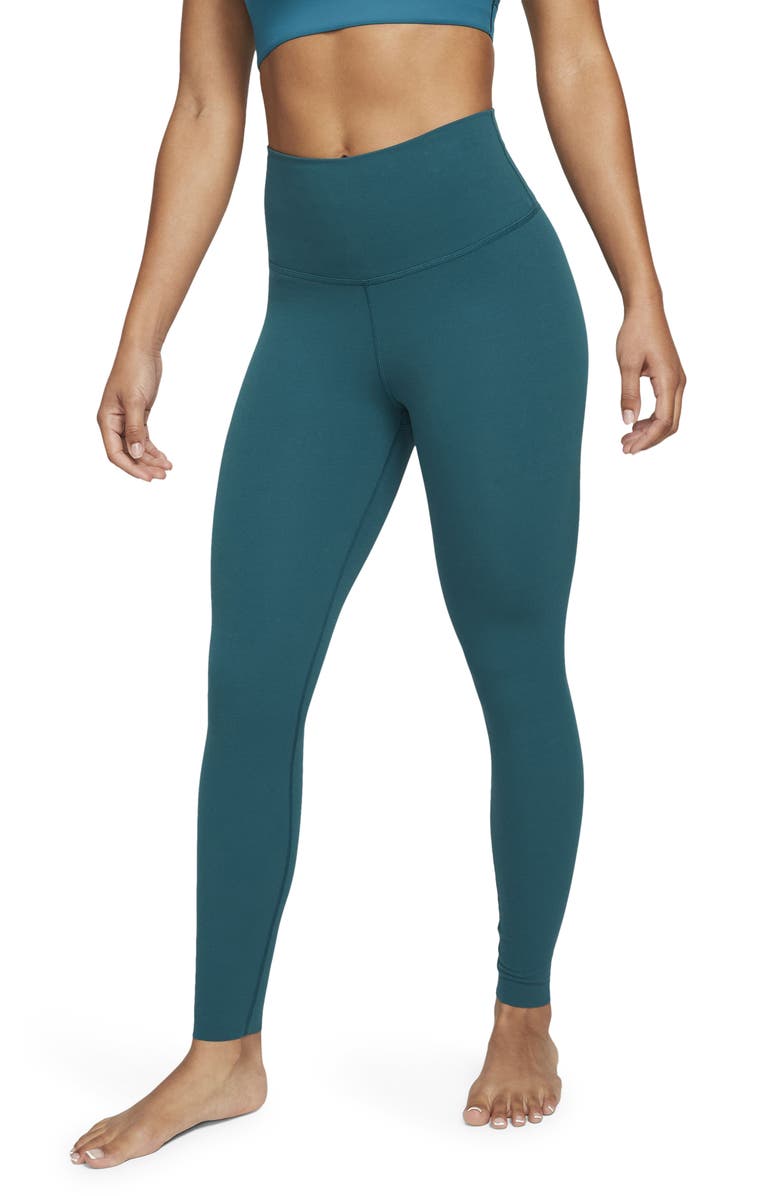 Nike Yoga Luxe 7/8 Tights, Main, color, Turquoise/ Geode Teal