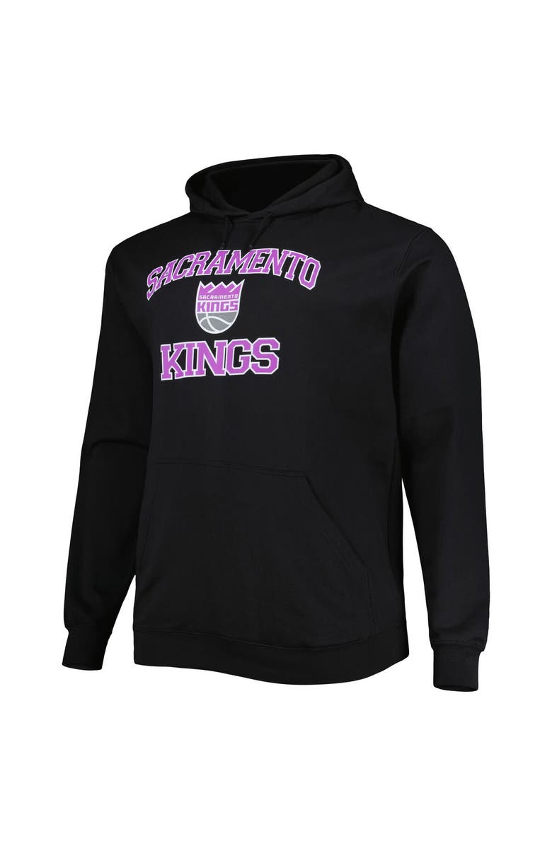 PROFILE Men's Black Sacramento Kings Big & Tall Heart & Soul Pullover Hoodie, Alternate, color, Black