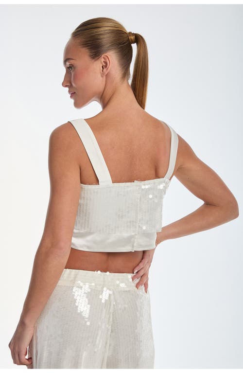 NOLI YOGA THE NOLI SHOP ZOEY SEQUIN CROP TOP 