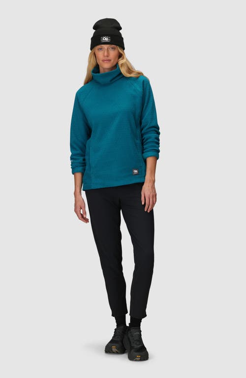 Outdoor Research Trail Mix Xt Fleece Cowl Neck Top In Blue