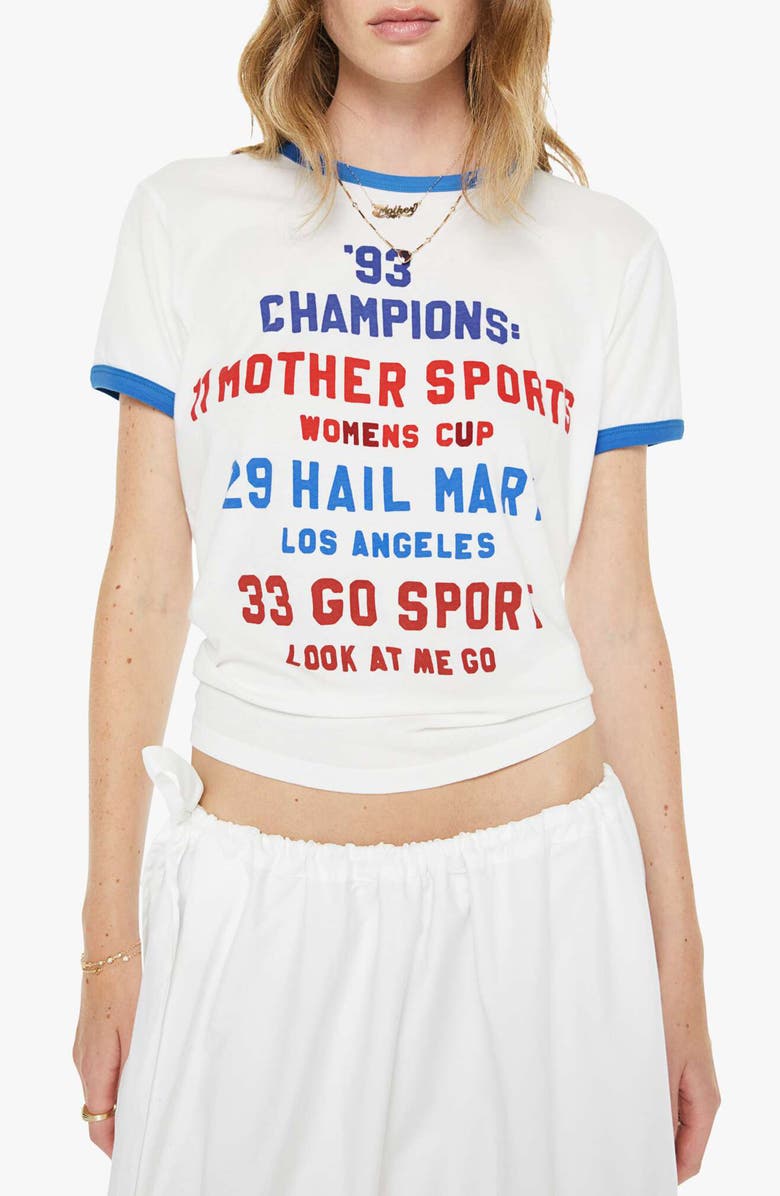 MOTHER The Lil Ringer Graphic T-Shirt, Main, color, Champions