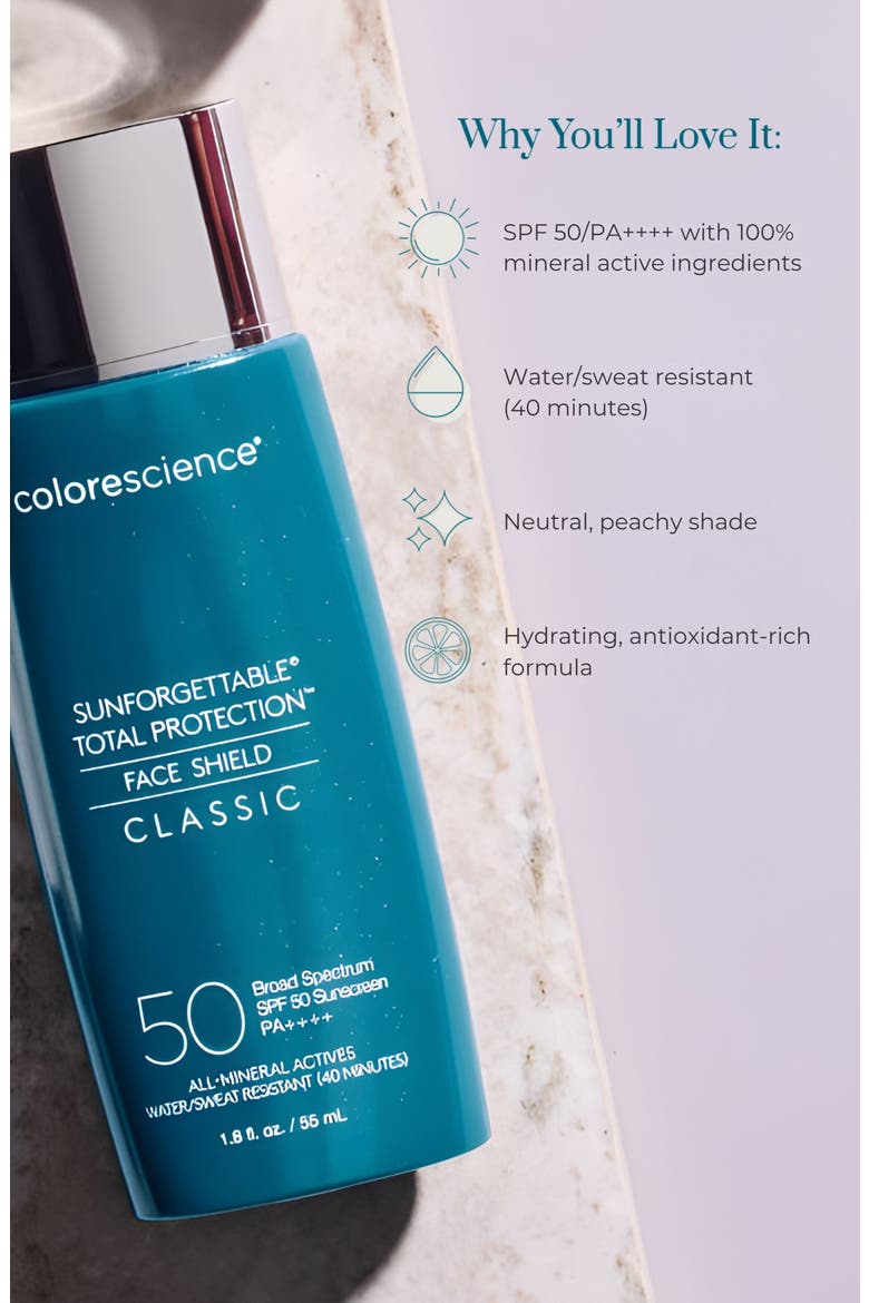 ® Sunforgettable® Total Protection Face Shield SPF 50 Sunscreen, Alternate, color, NO COLOR