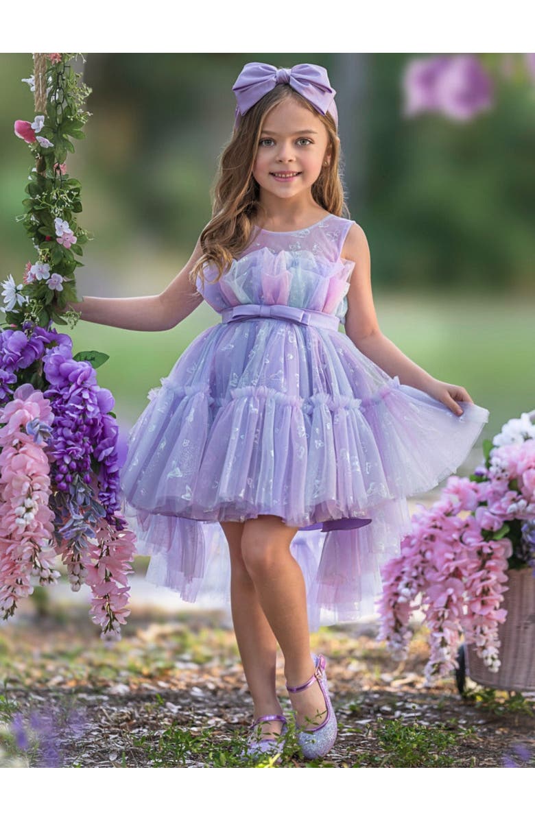 Mia Belle Girls Pirouetting Cute Tulle Tutu Dress, Alternate, color, Purple