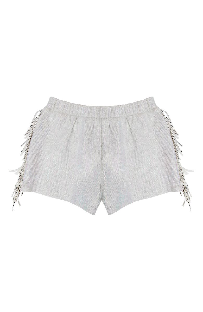 MIA New York Stud Fringe Shorts, Alternate, color, 