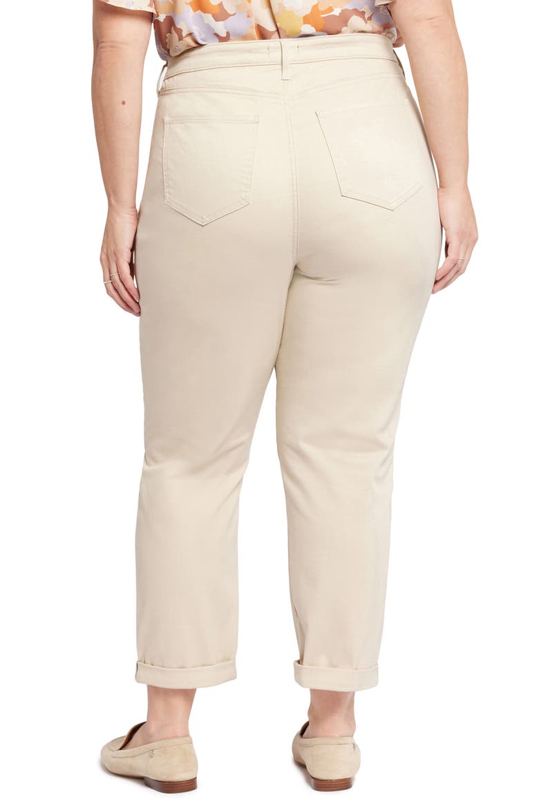 Margot High Waist Girlfriend Jeans, Alternate, color, FEATHER