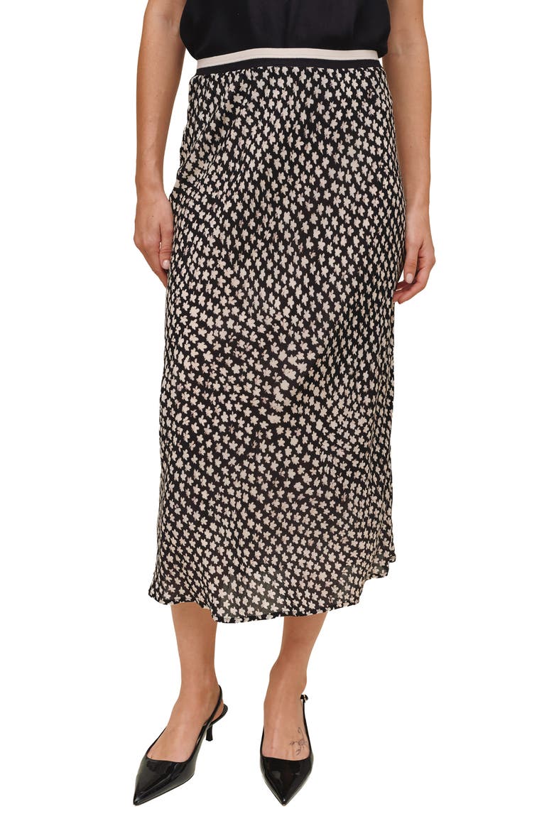 Bias Cut Midi Skirt, Main, color, SKETCHED STARS PRINT