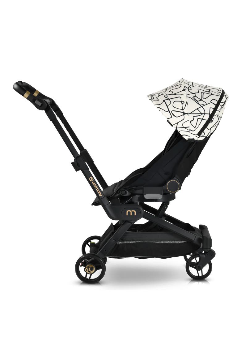 M+ Stroll, Lounge & Ride Car Seat, Bassinet & Stroller Travel System, Alternate, color, SQUIG/ BLACK L/ FLAX