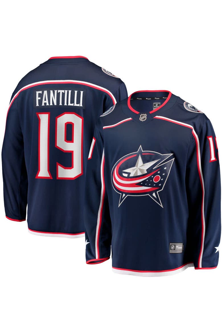 Men's Fanatics Adam Fantilli Navy Columbus Blue Jackets Home Premier Breakaway Player Jersey, Alternate, color, Navy