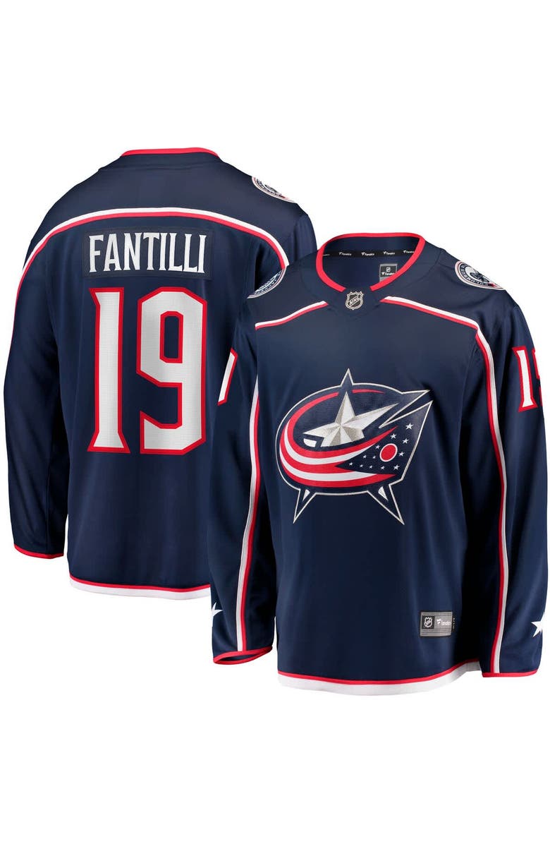 FANATICS Men's Fanatics Adam Fantilli Navy Columbus Blue Jackets Home Premier Breakaway Player Jersey, Alternate, color, Navy