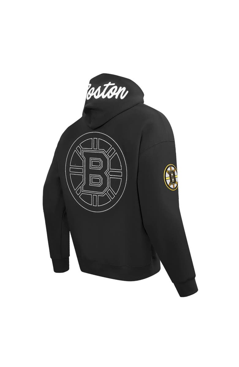 PRO STANDARD Men's Pro Standard Black Boston Bruins Paint the City Pullover Hoodie, Alternate, color, Black