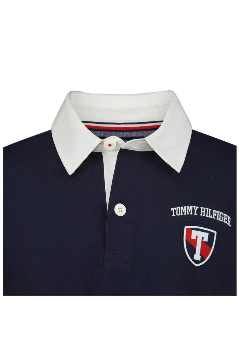 Kids' Colorblock Rugby Shirt, Alternate, color, NAVY BLAZER