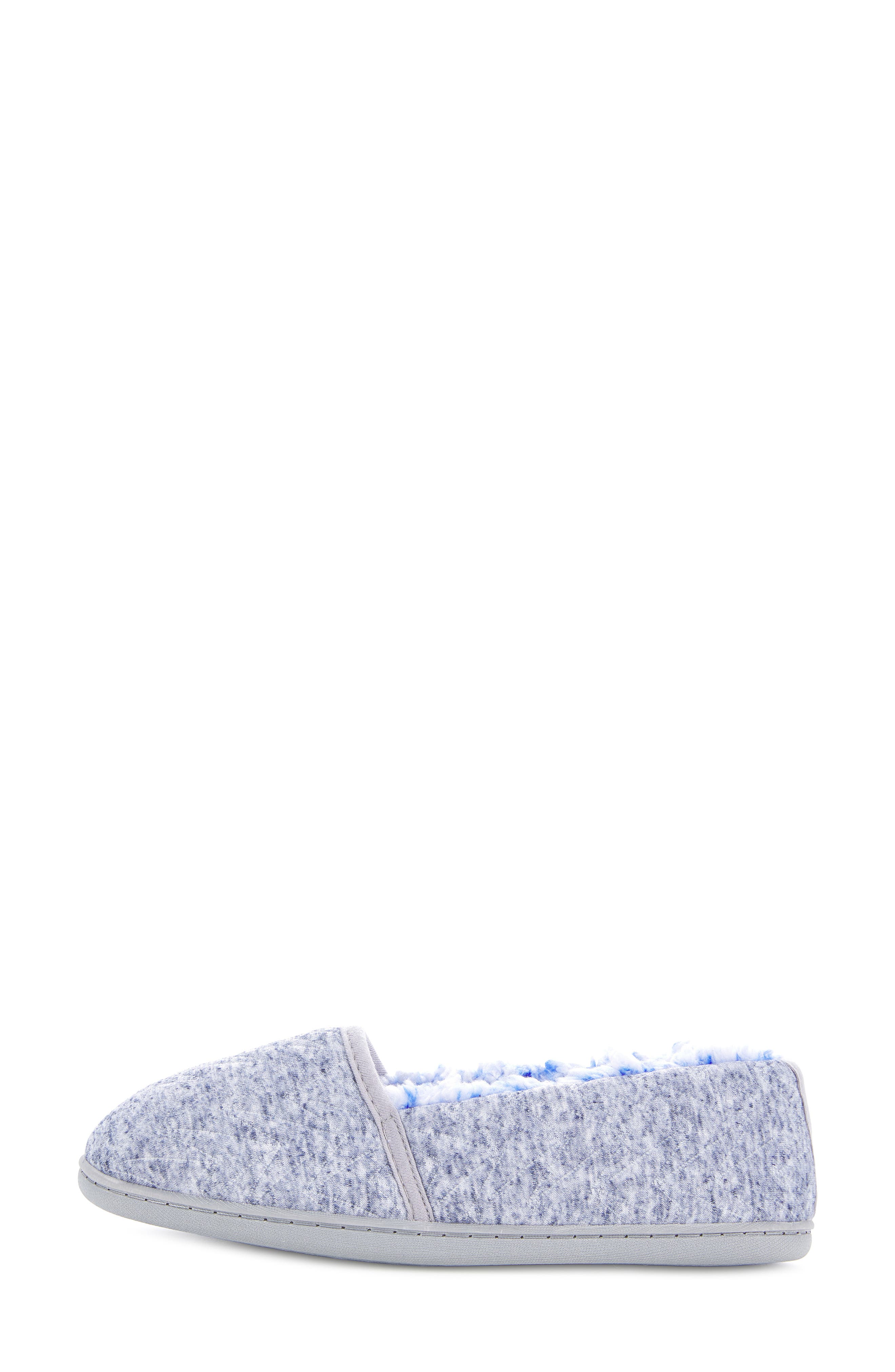 FLOOPI Chloe Quilt Fleece Slipper, Alternate, color, Blue