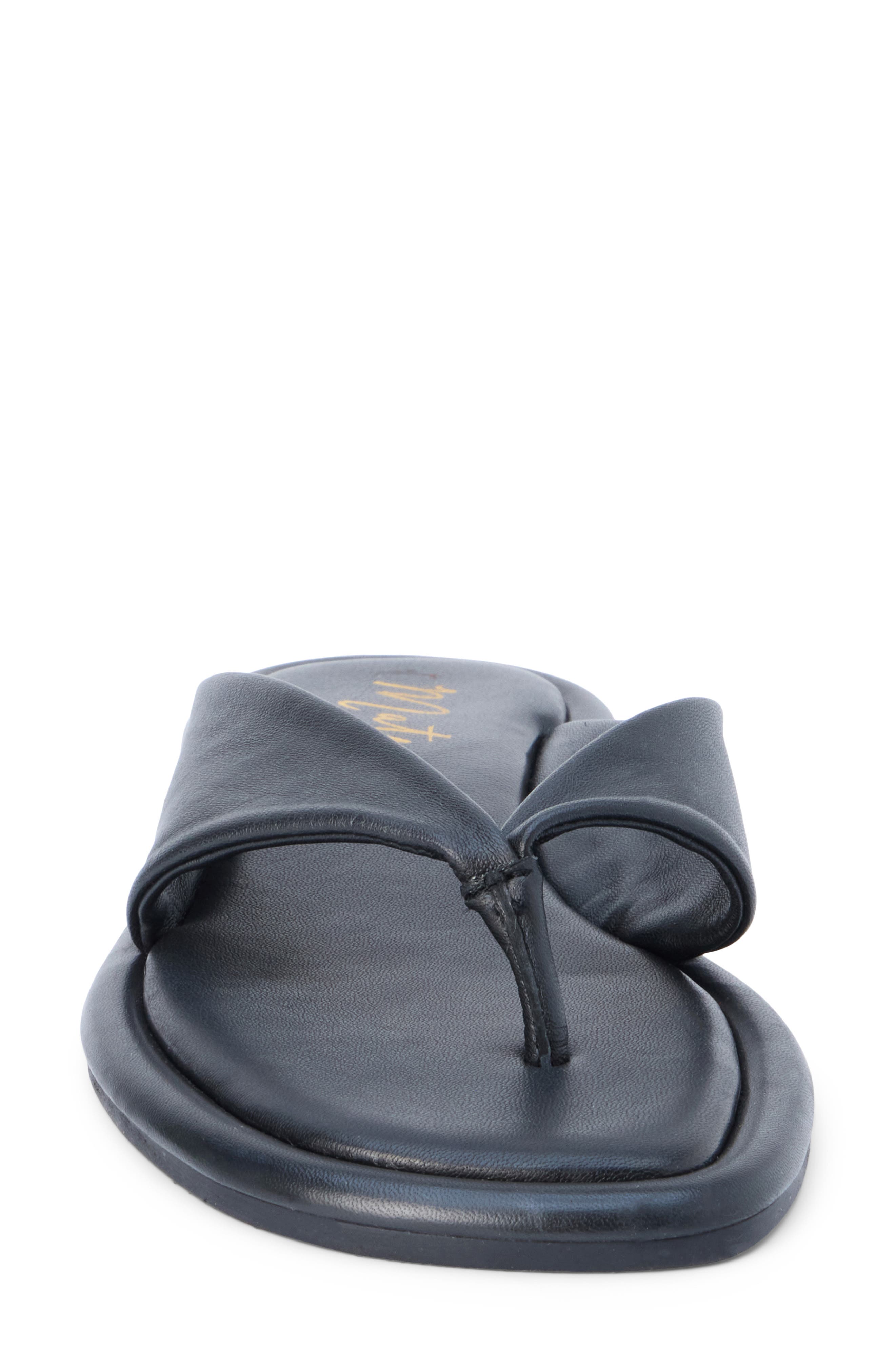 Matisse Mirage Flip Flop, Alternate, color, Black Leather