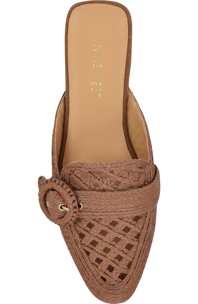Nine West Caspe Woven Mule, Alternate, color, Dark Brown