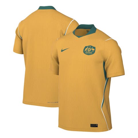 Men's Nike  Yellow Australia National Team 2026 Home Match Authentic Jersey