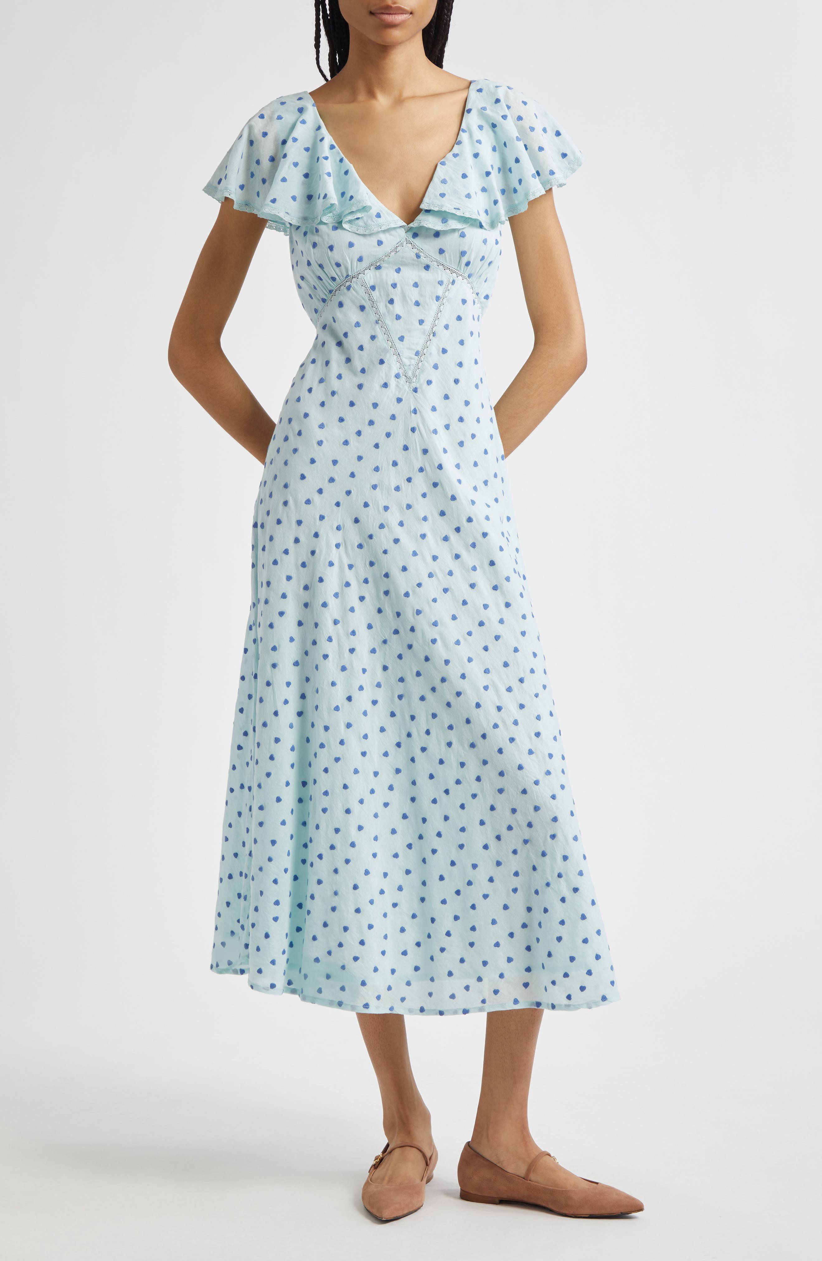 MILLE Eloise Ruffle Sleeve Dress