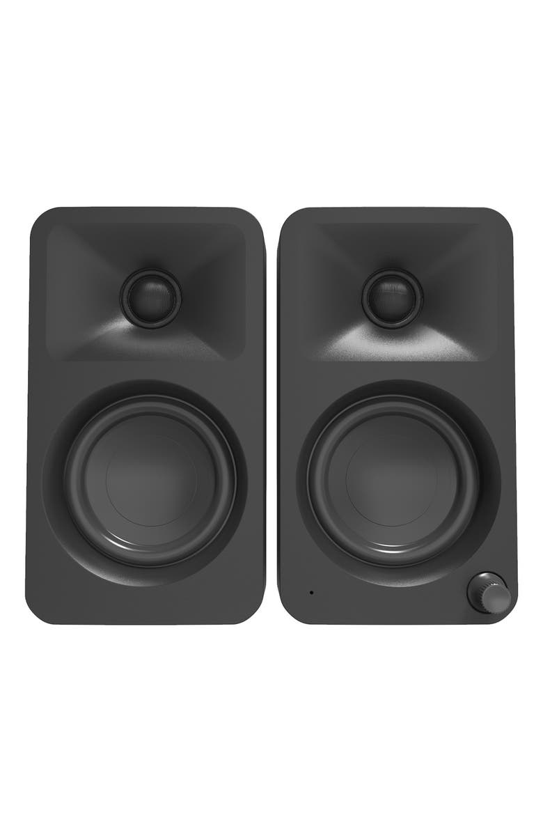 Kanto ORA Powered Reference Desktop Speakers with Bluetooth - Pair, Alternate, color, Black