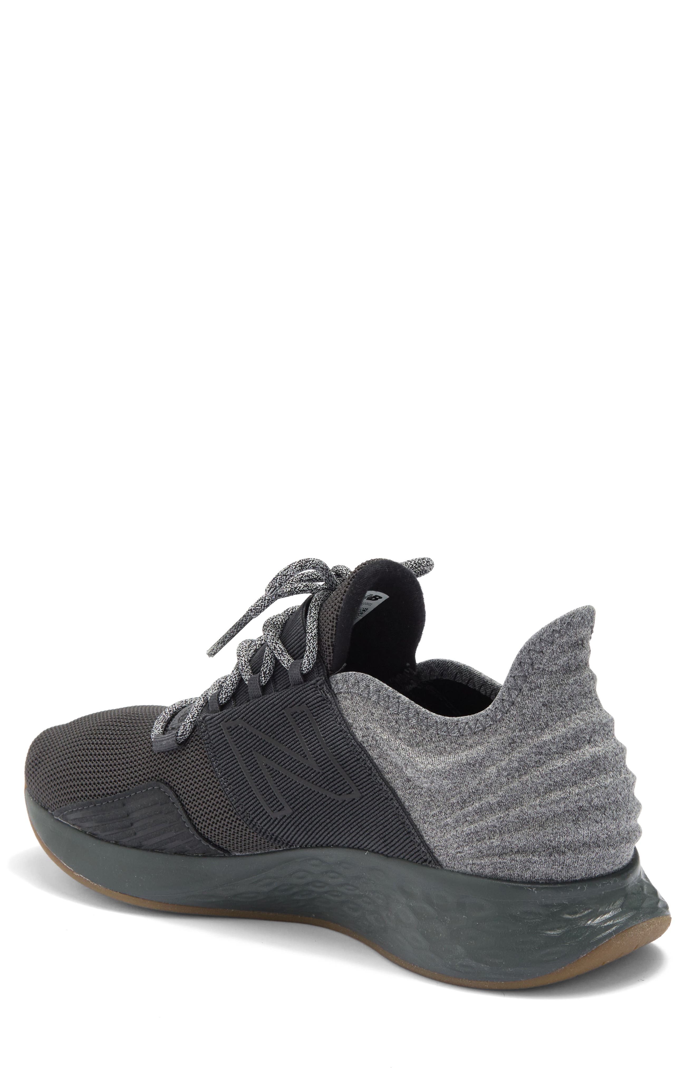 New Balance Fresh Foam Roav Knit Sneaker, Alternate, color, Blacktop/ Gum