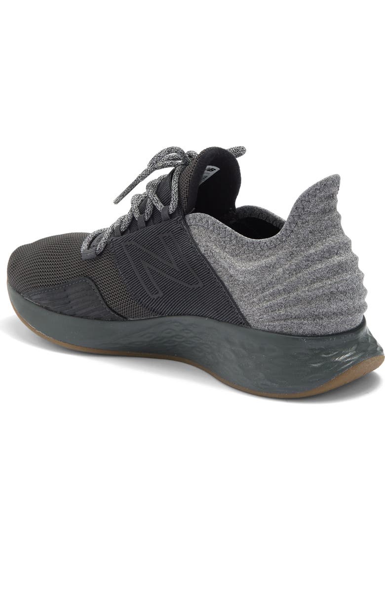 New Balance Fresh Foam Roav Knit Sneaker, Alternate, color, Blacktop/ Gum