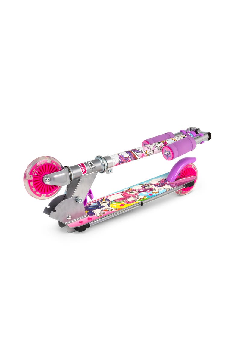 Ozbozz Flashing Adjustable Scooter Unicorn Lightup Wheels, Alternate, color, Multicolored