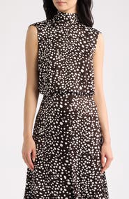 BOSS Dot Sleeveless Blouse