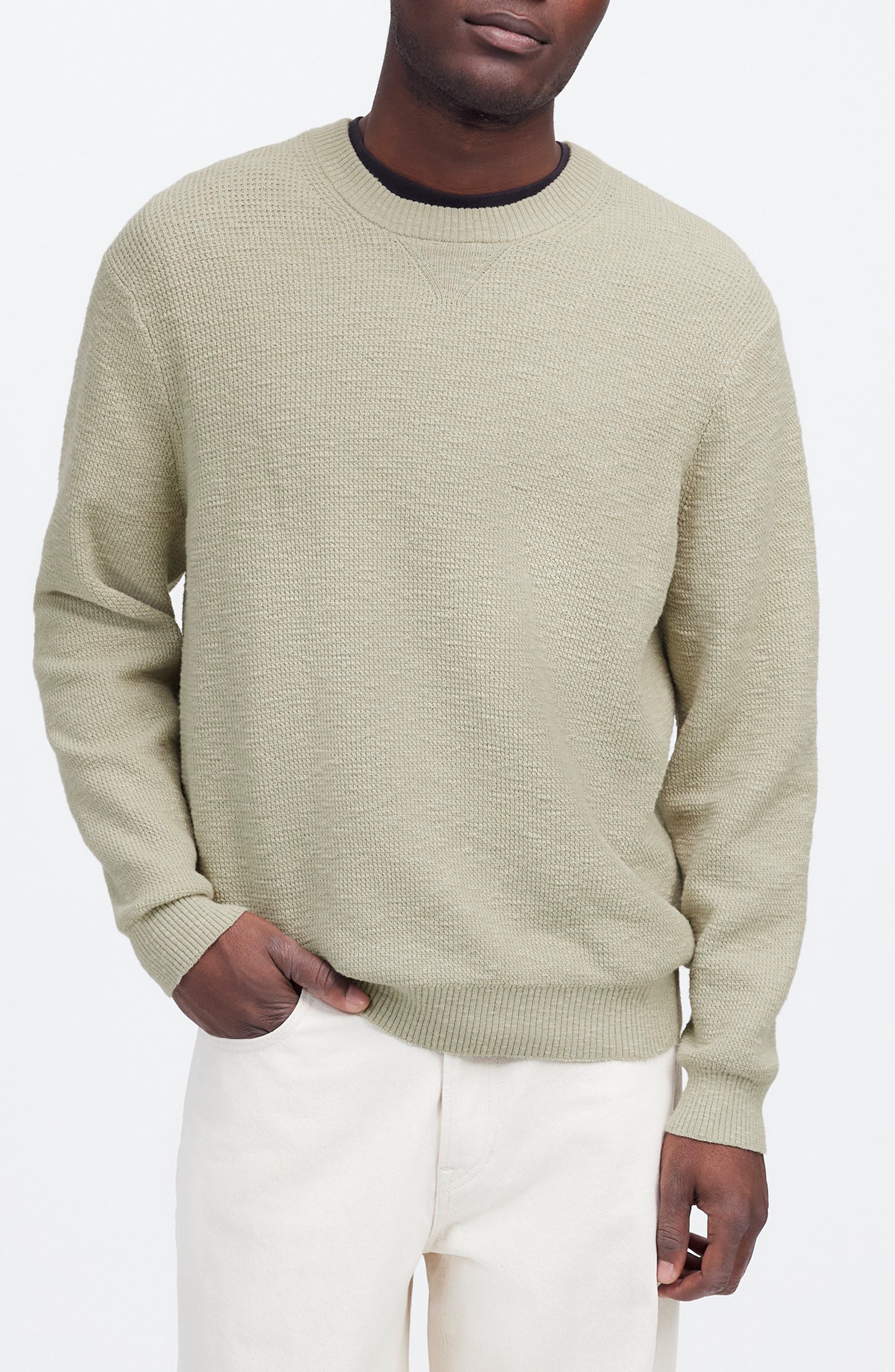 Madewell Waffle Knit Crewneck Sweater
