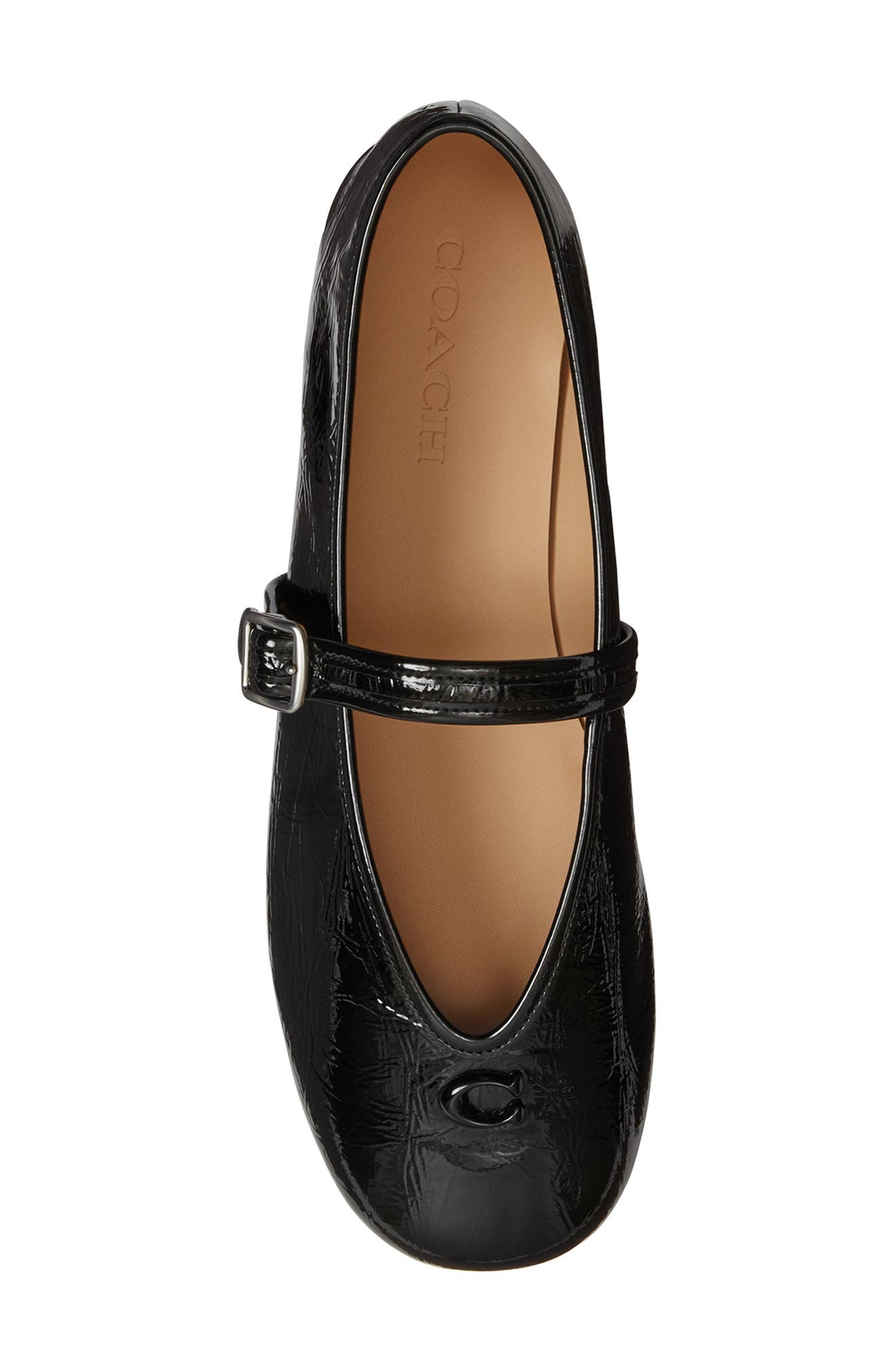 COACH Sculpted C Mary Jane Flat, Alternate, color, Black