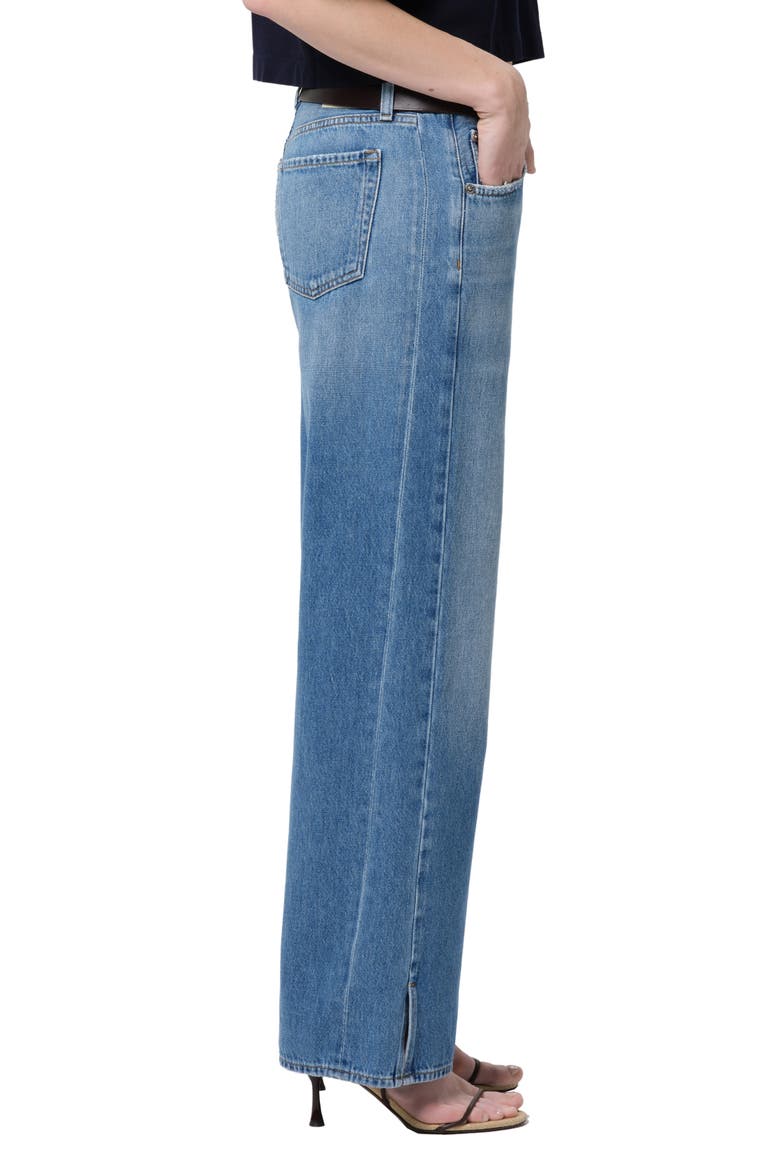 Track Low Waist Wide Leg Jeans, Alternate, color, SOLSTICE MD INDIGO