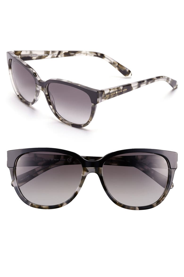 55mm retro sunglasses, Main, color, GREY