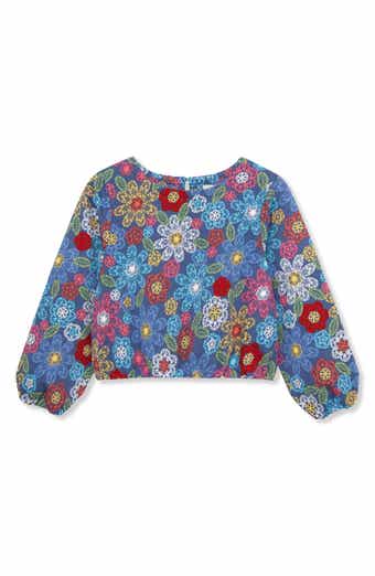 Peek Aren't You Curious Kids' Flowers Print Top