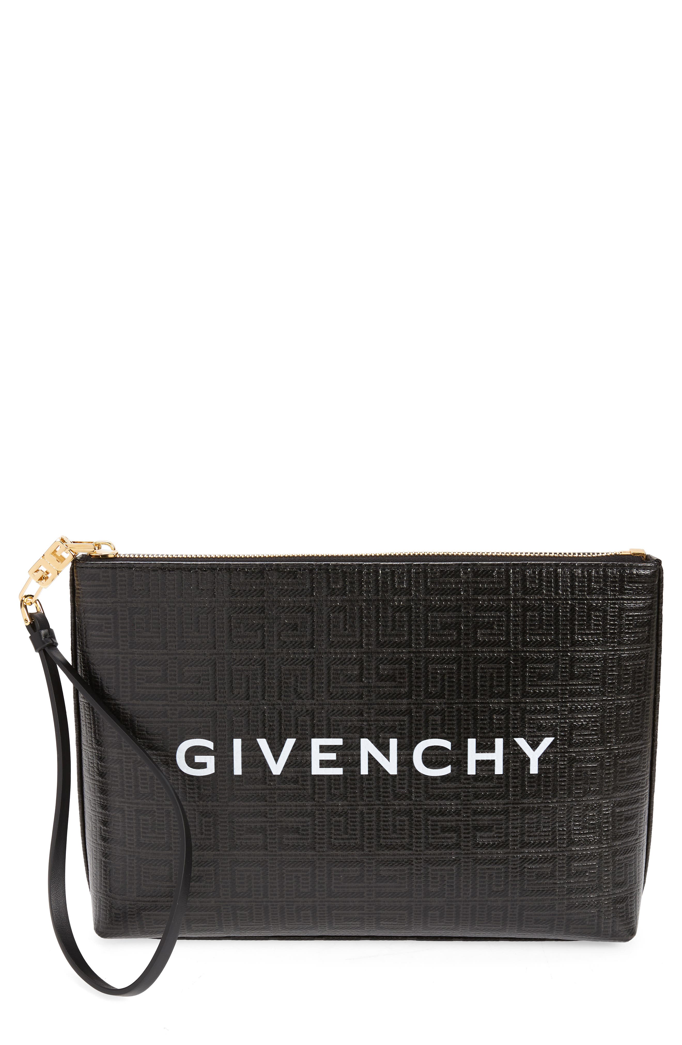Givenchy Large 4G Canvas Pouch, Main, color, 