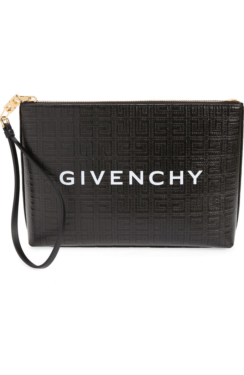 Givenchy Large 4G Canvas Pouch, Main, color,