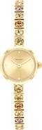 COACH Iris Crystal Bezel Bracelet Watch